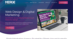 Desktop Screenshot of mergedigital.com.au